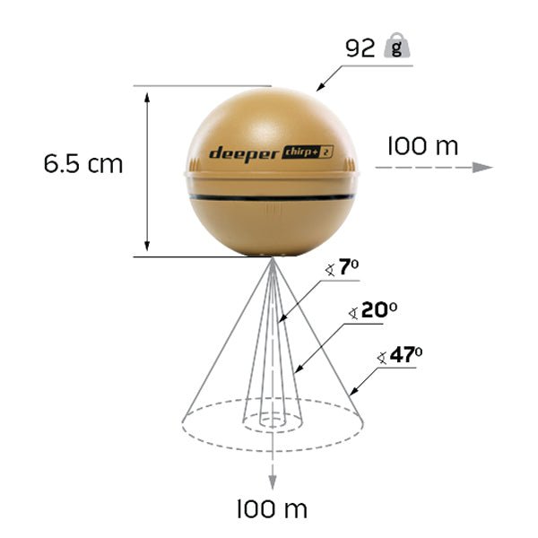 Deeper - Chirp+ 2 Fishfinder - Hengelsport De Goeie Vangst