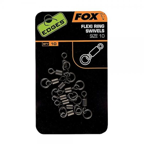 Fox Carp - Edges Flexi Ring Swivels - Hengelsport De Goeie Vangst