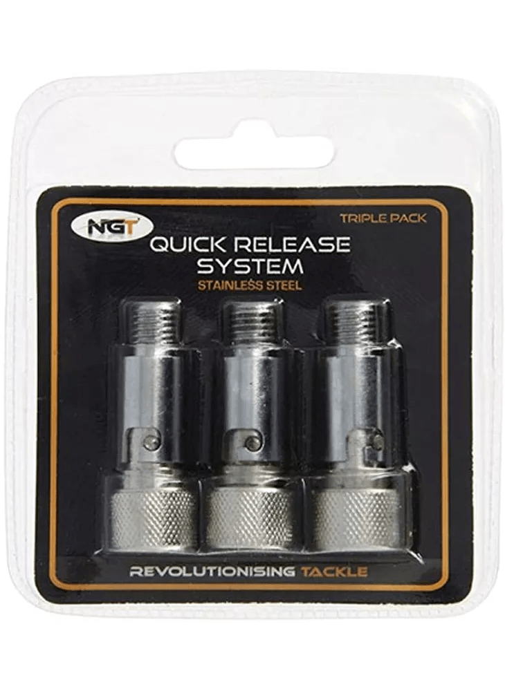 NGT - Quick Release System Zilver - 3 stuks - Hengelsport De Goeie Vangst