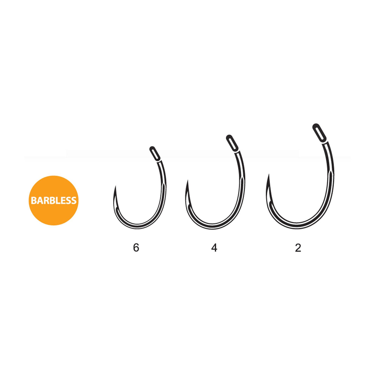 Carp spirit - Round Curve Barbless Haken - Hengelsport De Goeie Vangst