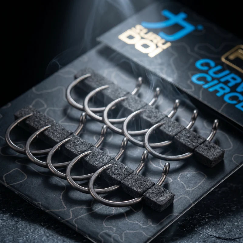 SURUDOI Curved Circle Hook PTFE Karperhaak