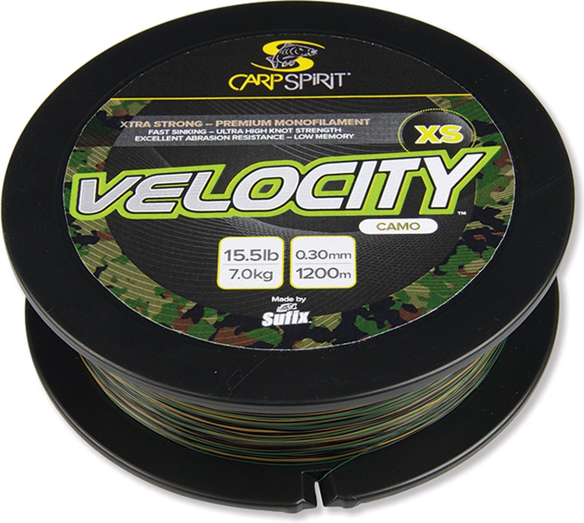 Carp Spirit - Velocity XS Camo | 1200m - Hengelsport De Goeie Vangst