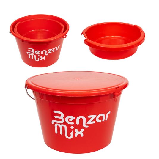 Benzar - Bucket 18l Red - Hengelsport De Goeie Vangst