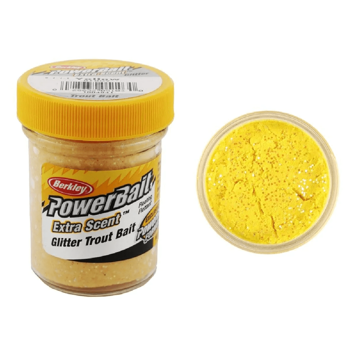 Berkley - Powerbait | Glitter Trout Bait | Yellow - Hengelsport De Goeie Vangst