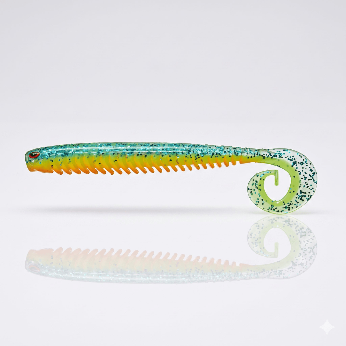 Bite On-Rib Worm Twister-10cm-Sunset-De Goeie Vangst