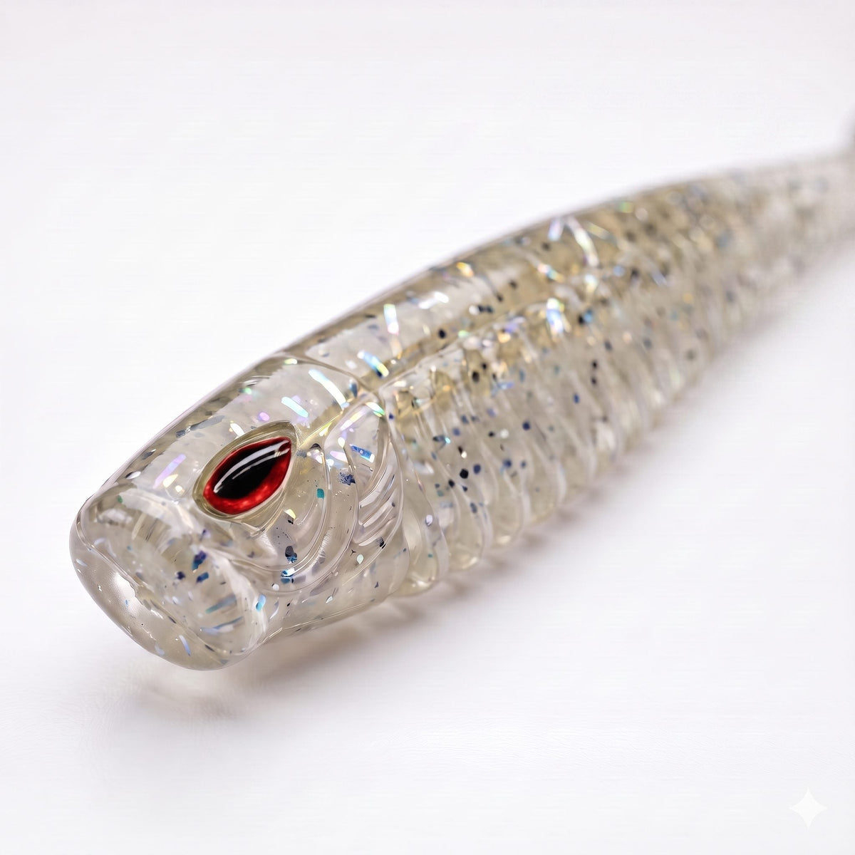Bite On-Rib Worm Twister-10cm-Minnow Fish-De Goeie Vangst
