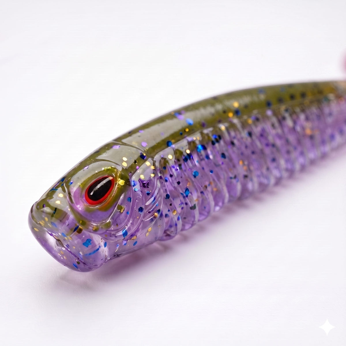 Bite On-Rib Worm Twister-12cm-Green Lox-De Goeie Vangst