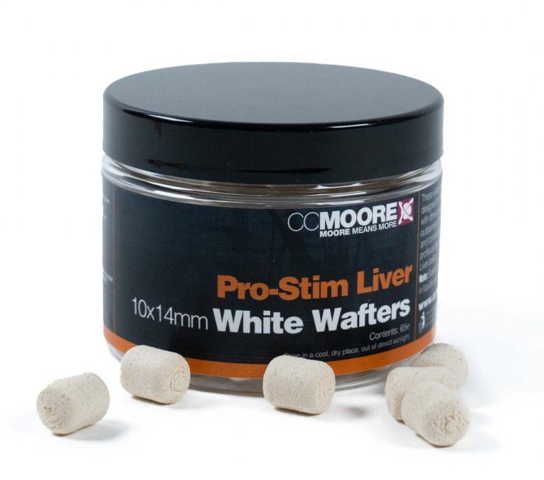 CCMOORE - Pro - stim Liver Colour Dumbell Wafters | 10x14mm - Hengelsport De Goeie Vangst