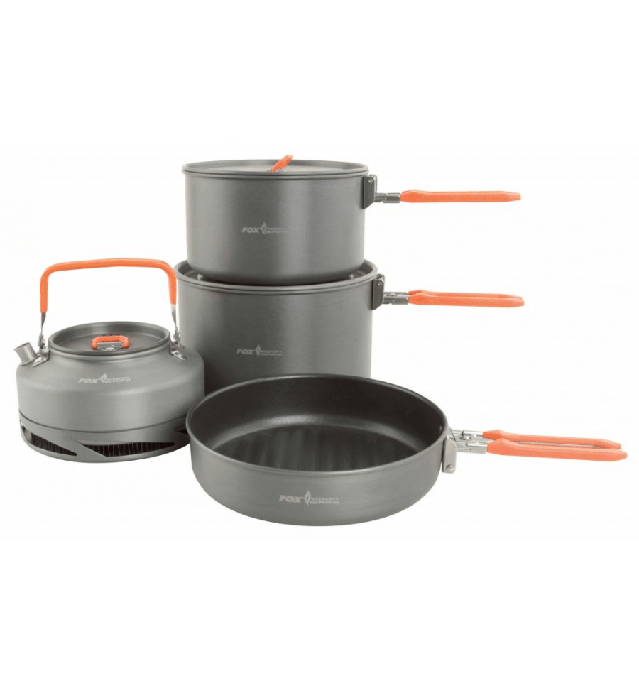 Fox Carp - Cookware Large 4 - Delige Set - Hengelsport De Goeie Vangst