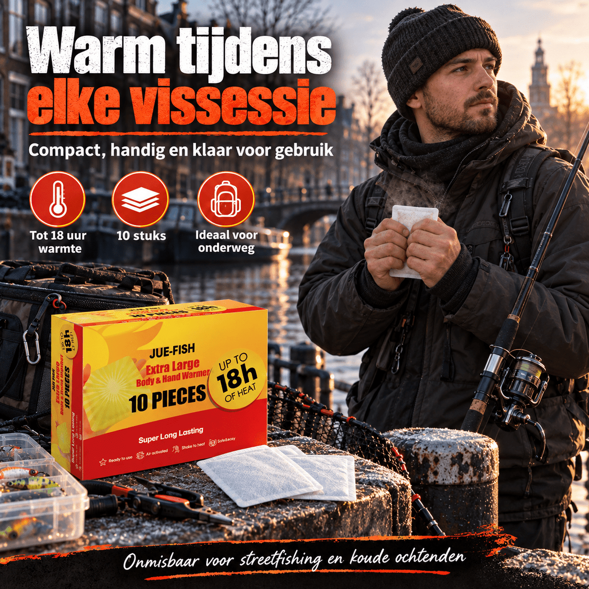 De Goeie Vangst-Handwarmer Warmtepatch box 10 stuks - De Goeie Vangst