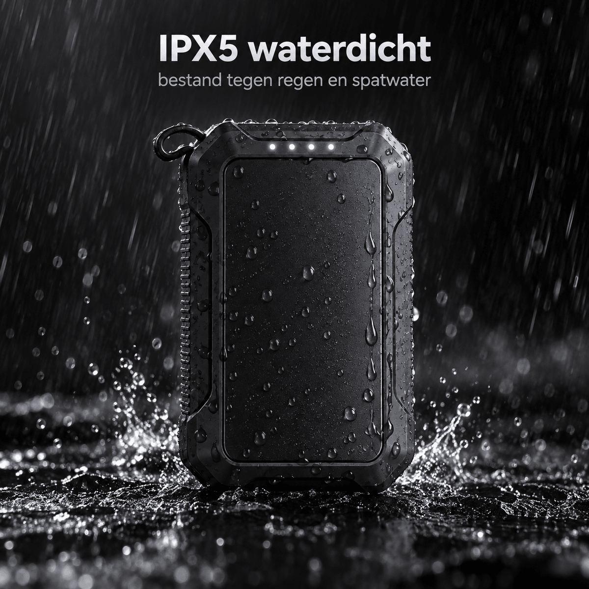 De Goeie Vangst-Waterdichte Oplaadbare Handwarmer 10000mAh-Zwart - De Goeie Vangst