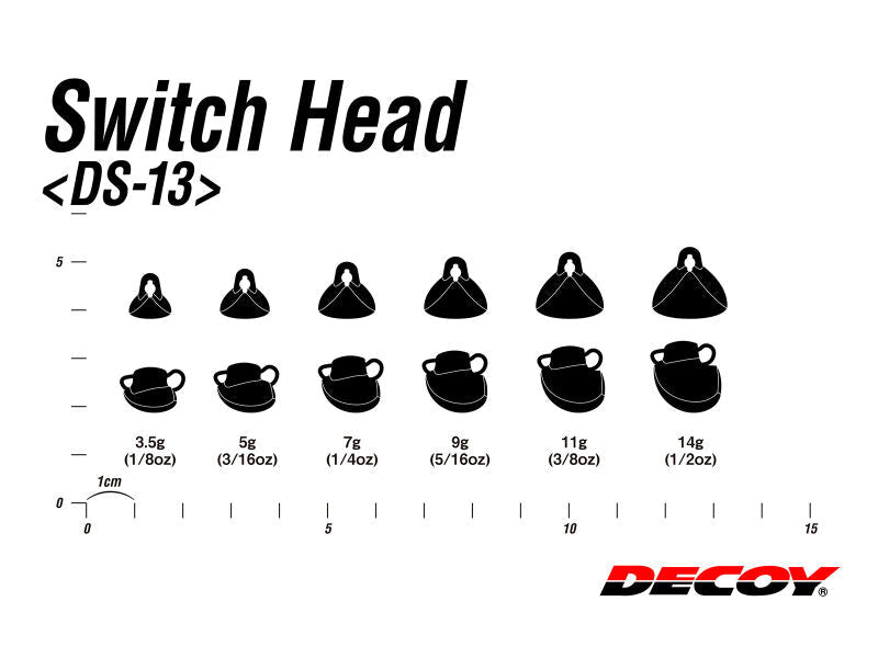 Decoy-Switch Head DS-13 Cheburashka Gewicht-3.5g (5 pcs) - De Goeie Vangst