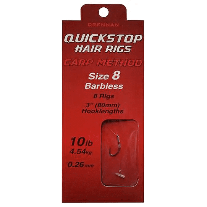 Drennan - Pushstop Hair Rigs Carp Method - Barbless - Hengelsport De Goeie Vangst