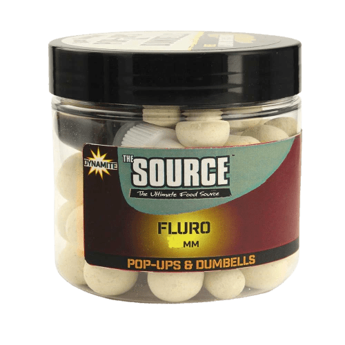 Dynamite Baits - Fluro Pop - ups & Dumbells | The Source | 10mm - Hengelsport De Goeie Vangst