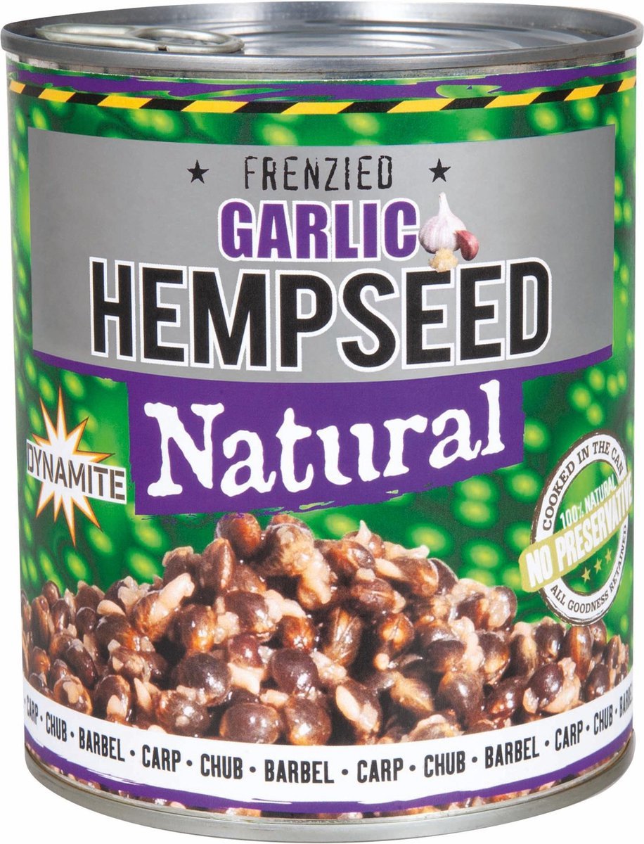 Dynamite Baits - Garlic Frenzied Hempseed | 700g - Hengelsport De Goeie Vangst