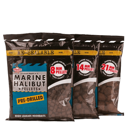 Dynamite Baits - Marine Halibut Pellets Pre - drilled | 350g - Hengelsport De Goeie Vangst