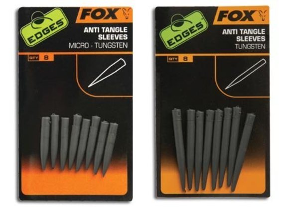Fox Carp - Edges Anti Tangle Sleeves Tungsten - Hengelsport De Goeie Vangst