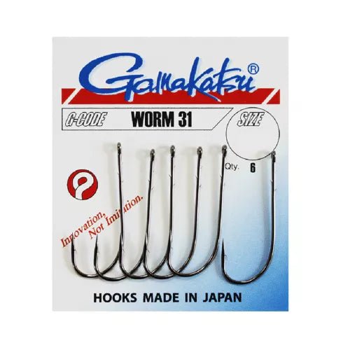 Gamakatsu - Worm 31 Haak - Hengelsport De Goeie Vangst
