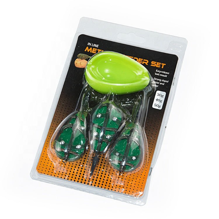 Hengelsport De Goeie Vangst - Inline Method Feeder Set – 3x20g (incl. mal) - - Hengelsport De Goeie Vangst