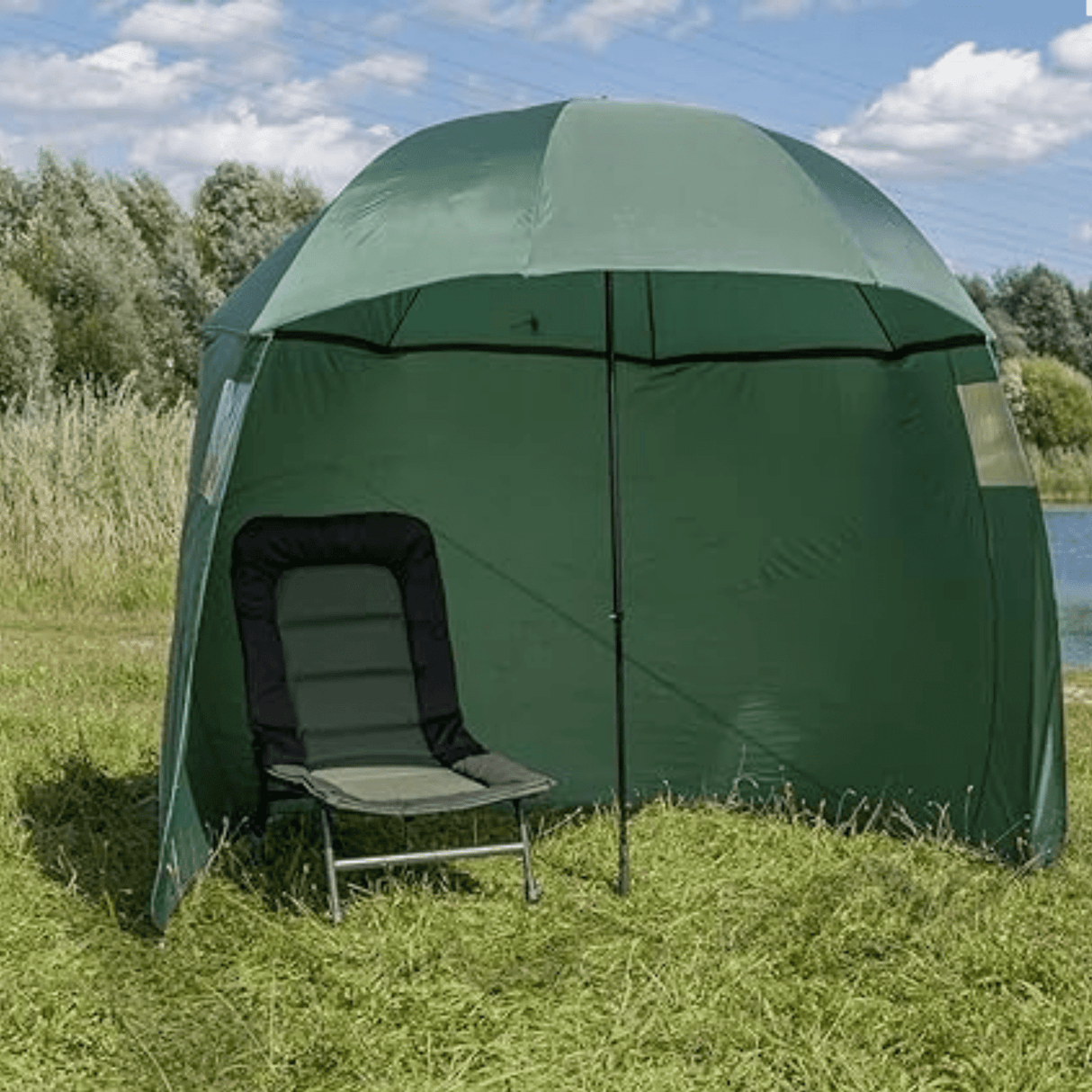 Lion Sports - Half Tent Umbrella | 2.50M - Hengelsport De Goeie Vangst