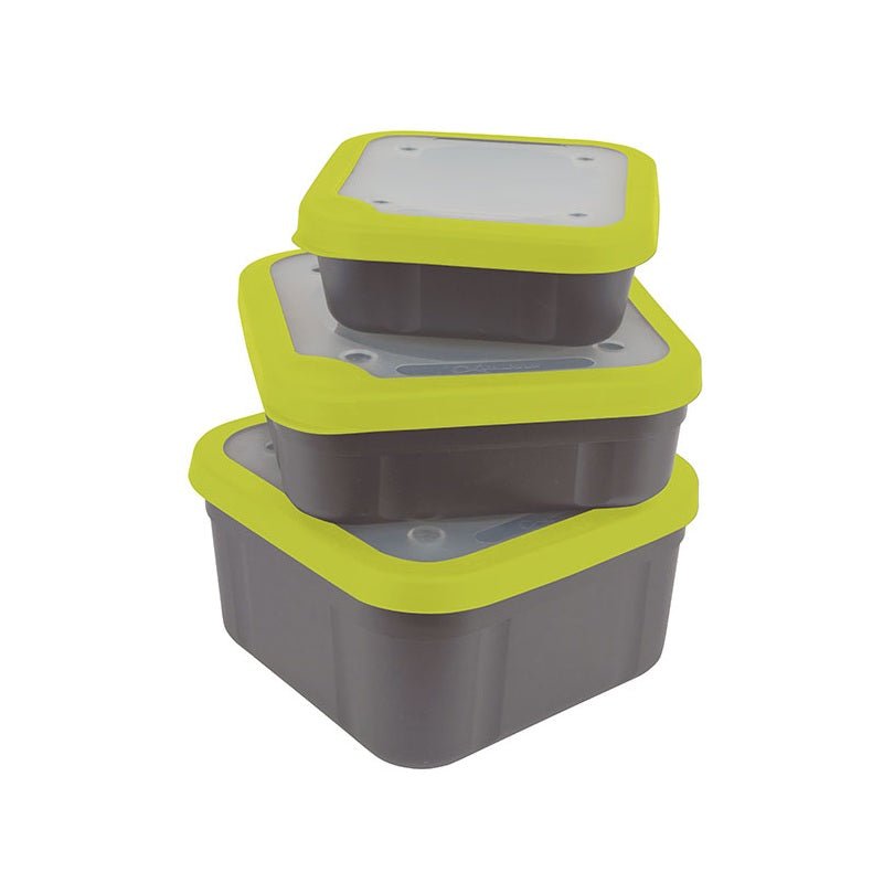 Matrix - Bait Boxes | Grey/Lime | 2.2 Pt - Hengelsport De Goeie Vangst