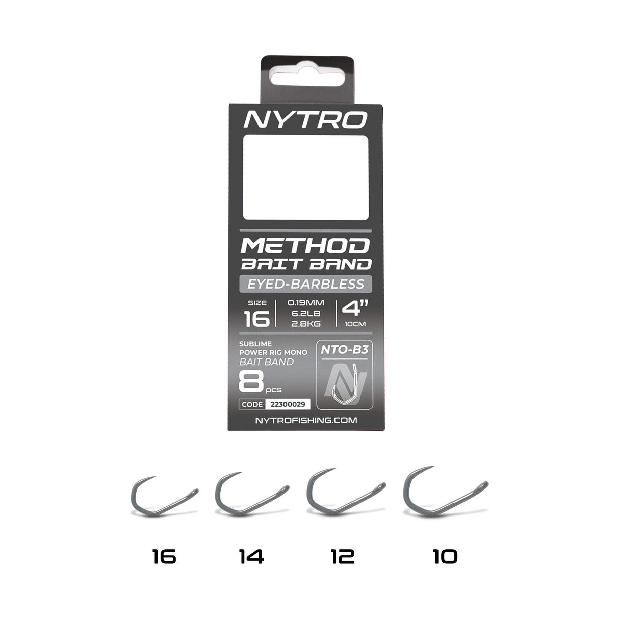Nytro - NTO - B3 Barbless Method Latex Bait Band Rigs – 10 cm - 22300026 - Hengelsport De Goeie Vangst