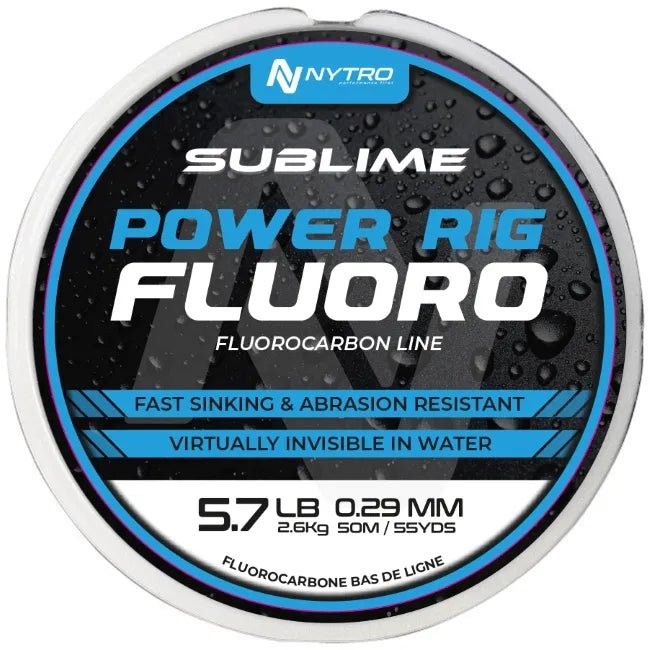 Nytro - Sublime Power Rig Fluorocarbon | 50m - Hengelsport De Goeie Vangst