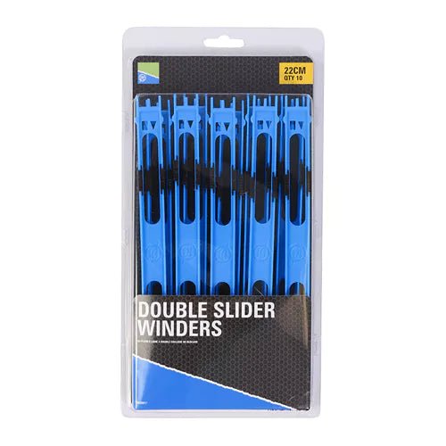 Preston - Double Slider Winders | 20cm | Blauw - Hengelsport De Goeie Vangst