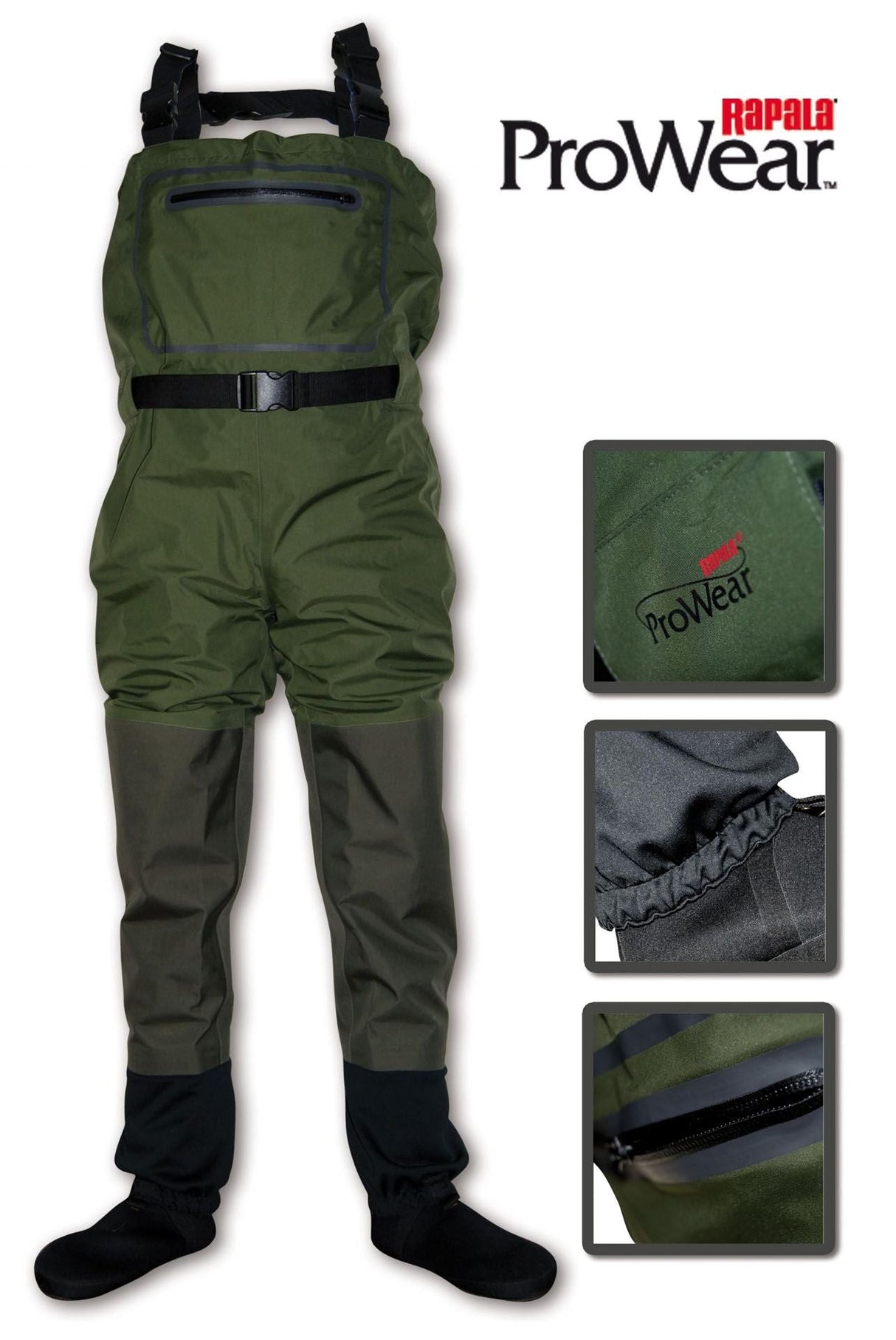 Rapala - X - Protect 3+4 Ademend Waadpak Met Neopreen Voetstukken - Hengelsport De Goeie Vangst