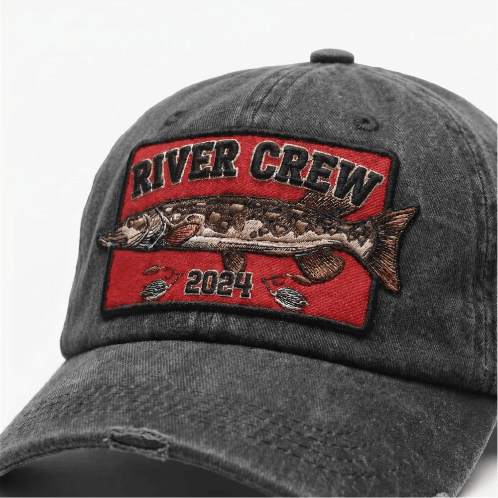 River Crew-Snoek Visserspet Grijs -RCSPG- Hengelsport De Goeie Vangst