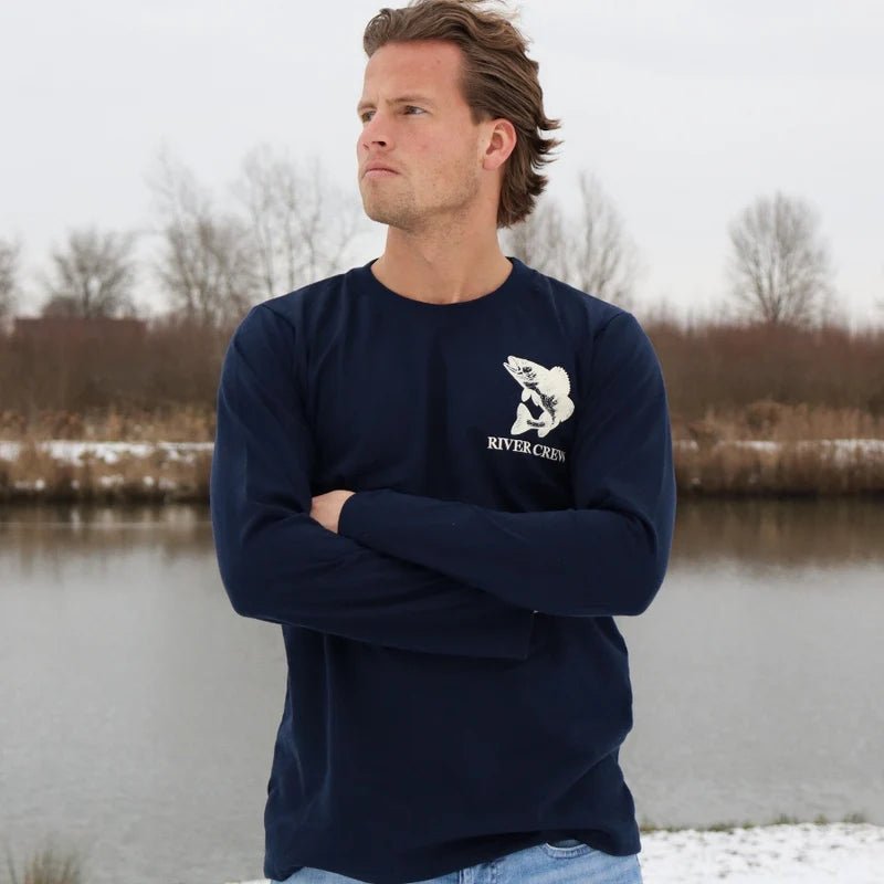 River Crew - Zander Longsleeve - - Hengelsport De Goeie Vangst