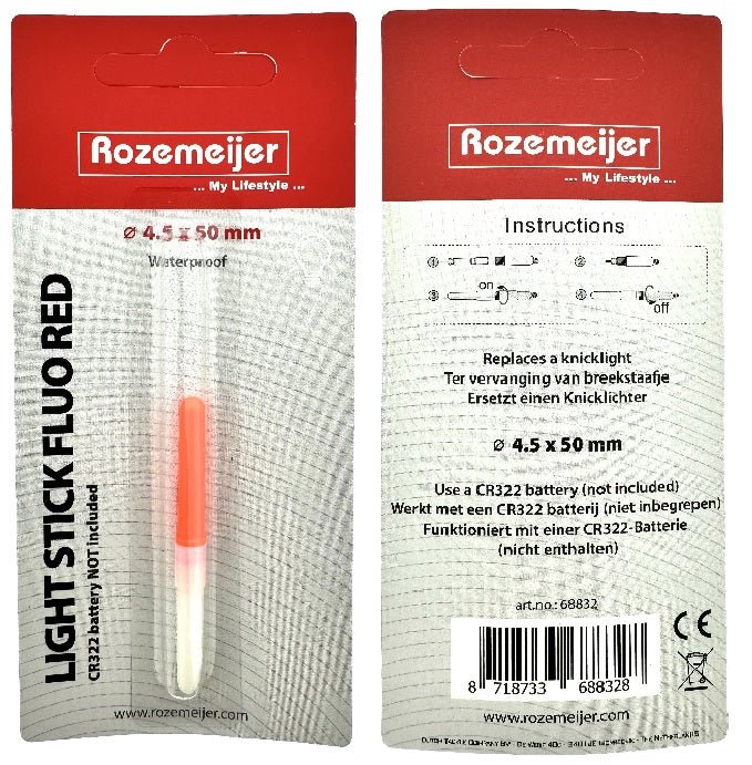 Rozemeijer - Light Stick | 4.5mmx50mm | Excl. Cr322 Batterij - Hengelsport De Goeie Vangst