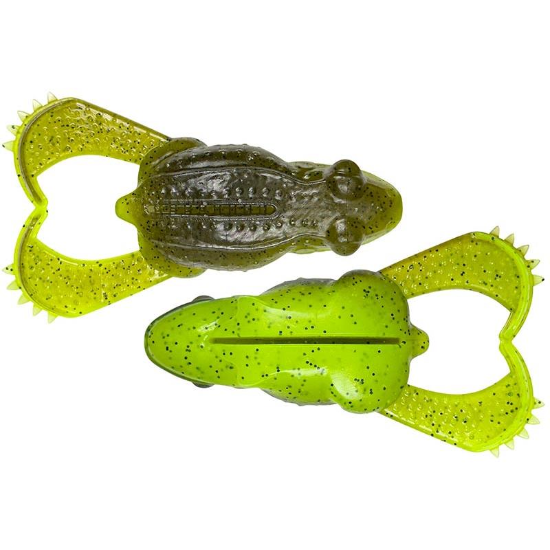 Savage Gear-Tough Toad-9cm-Pumpkin Chartreuse-Hengelsport De Goeie Vangst