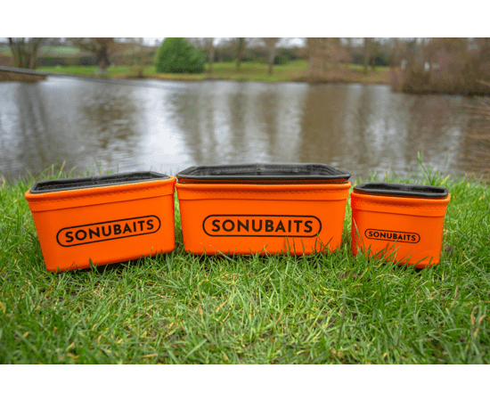 Sonubaits-EVA Bait Tub & Strainer Set-Small - De Goeie Vangst