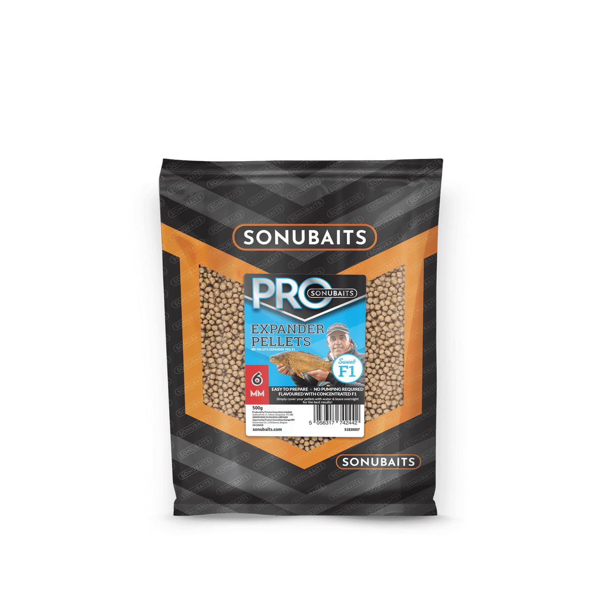 Sonubaits-F1 Pro Expander Pellets 500g-6mm - De Goeie Vangst
