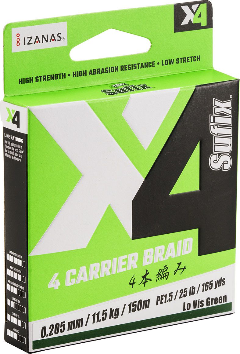 Sufix - X4 Braid - Hengelsport De Goeie Vangst