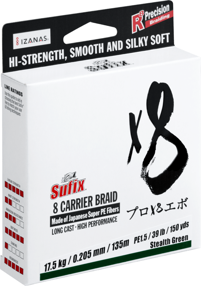 Sufix - X8 Braid | 300m - Hengelsport De Goeie Vangst