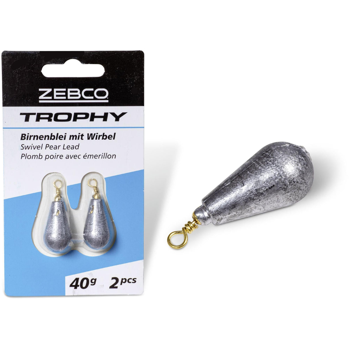 Zebco - Swivel Pear Lead - Hengelsport De Goeie Vangst