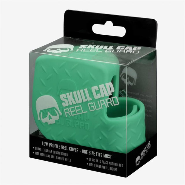 13 Fishing - SKULL CAP CASTING REEL COVER TX GROEN - Hengelsport De Goeie Vangst