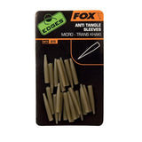 Fox Carp-Edges Anti Tangle Sleeves-Trans Khaki-Micro-Hengelsport De Goeie Vangst