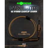 Korda-Qc Hybrid Leadclip Leader-gravel-100cm-Hengelsport De Goeie Vangst