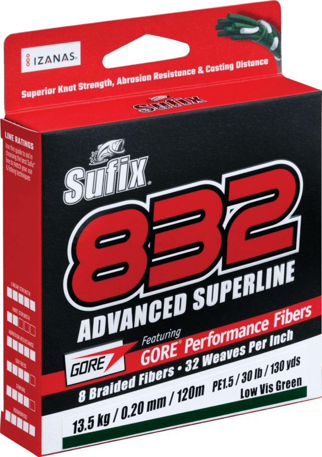 Sufix - 832 Advanced Superline | 120m - Hengelsport De Goeie Vangst