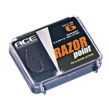 Ace - Razor Point Short Curve Shank Barbless - Hengelsport De Goeie Vangst