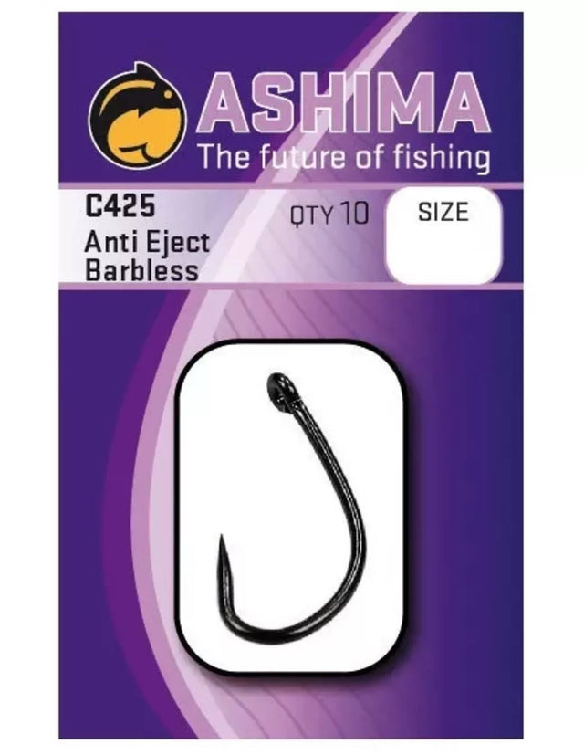 Ashima - C425 Anti - Eject Barbless Haak - Hengelsport De Goeie Vangst