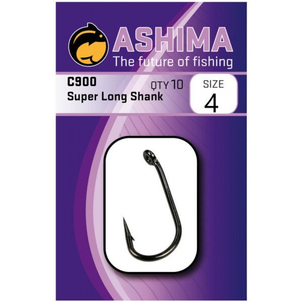 Ashima - C900 Super Long Shank Haak - Hengelsport De Goeie Vangst