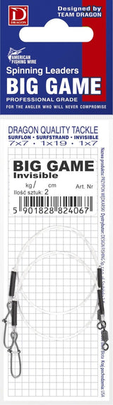 Dragon - Big Game Invisible Fluorocarbon Leaders - Hengelsport De Goeie Vangst