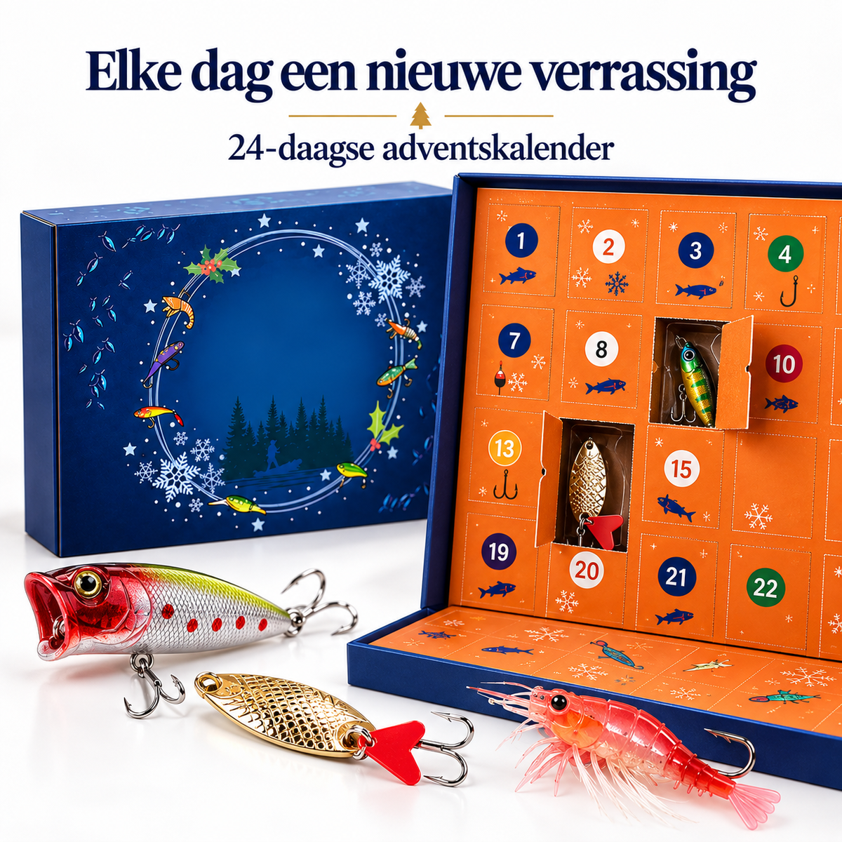 24-Daagse Hengelsport Adventskalender met Kunstaas