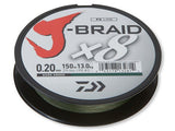 Daiwa-J-braid X8 | 300m-Dark Green-0.24mm / 18.0kg-Hengelsport De Goeie Vangst