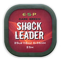 ESP-Shock Leader 25m-Dark Weedy Green-35lb-Hengelsport De Goeie Vangst