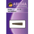 Ashima-Tail Rubbers-Brown - Hengelsport De Goeie Vangst